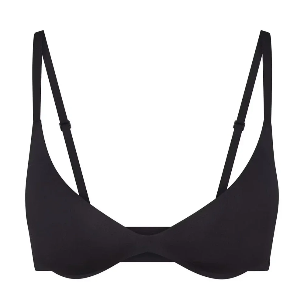 Skims Wireless Form Super Push Up Bra Onyx Black PL-PLG-9558W 34D